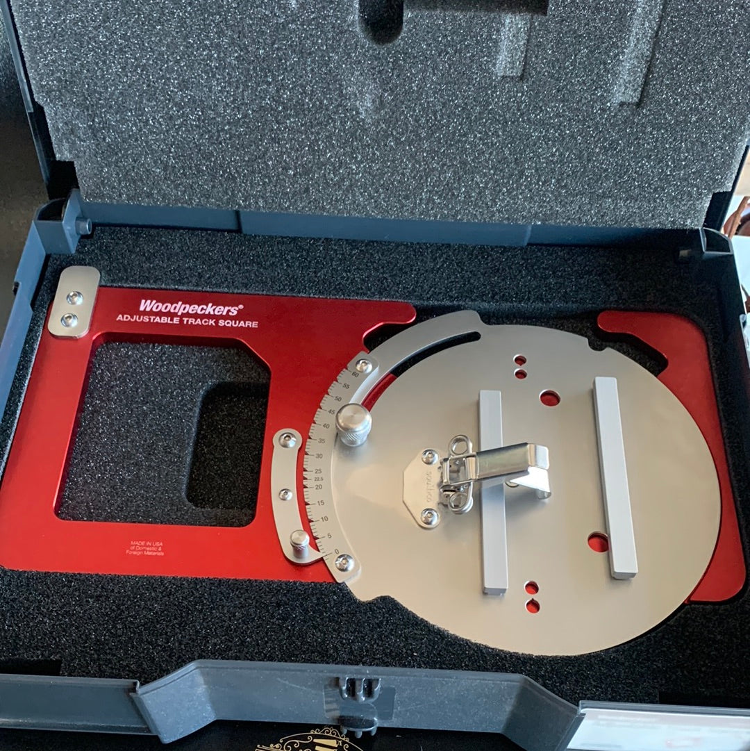 SOLD WP28 Contemporary USA made WOODPECKERS Adjustable Track Saw Square IOB