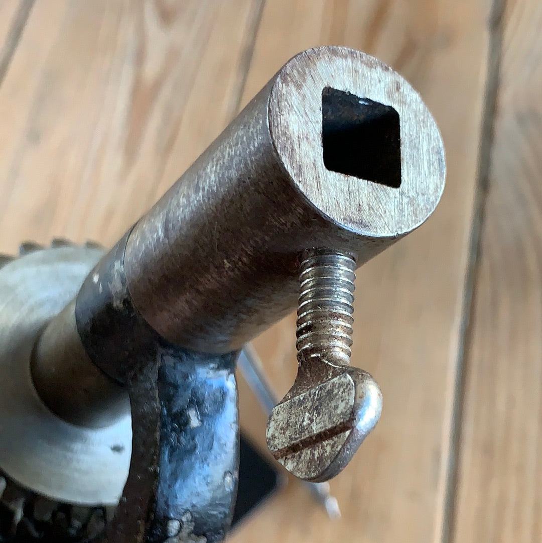 SOLD T1866 Antique IRON FRAMED DRILL