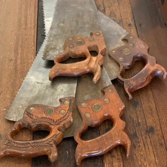 Episode 1 of TOOL STORIES. 4x Disston saws owned by Alfred Rose pre-WWI