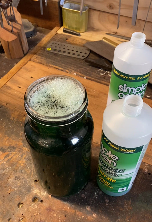 How to CLEAN a vintage SHARPENING STONE.