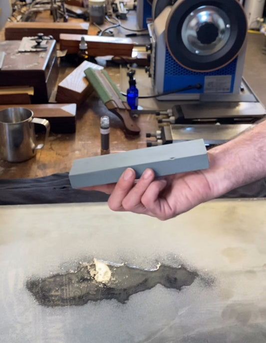 How to FLATTEN a vintage SHARPENING STONE