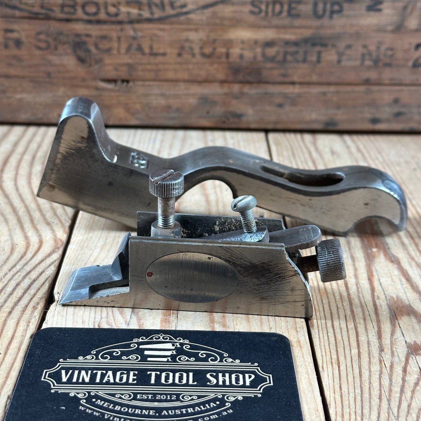 N1794 Vintage STANLEY England No.93 Rabbet REBATE Shoulder CHISEL PLANE