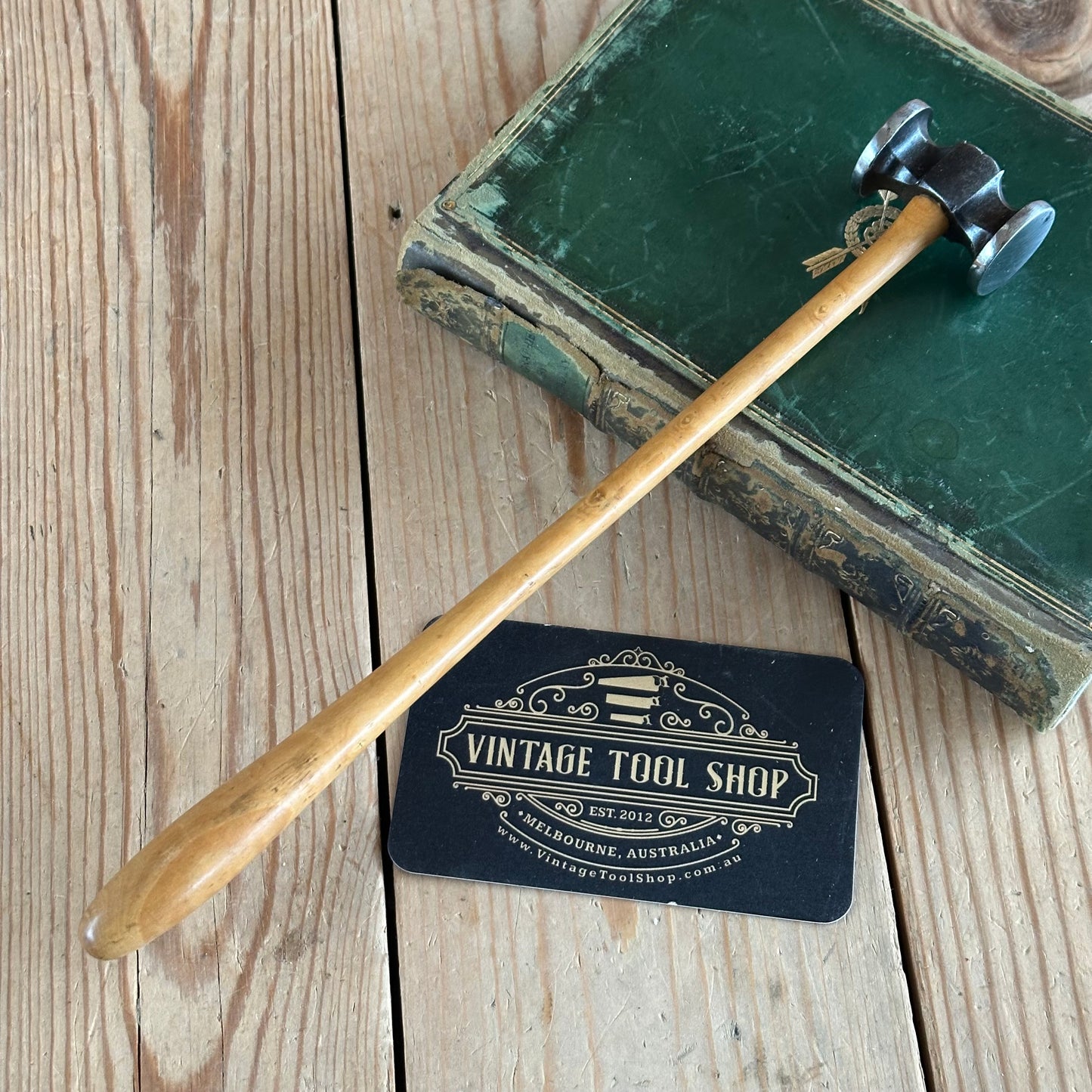 SOLD. D1858 GORGEOUS! Vintage small jewellers silversmiths Metalwork HAMMER