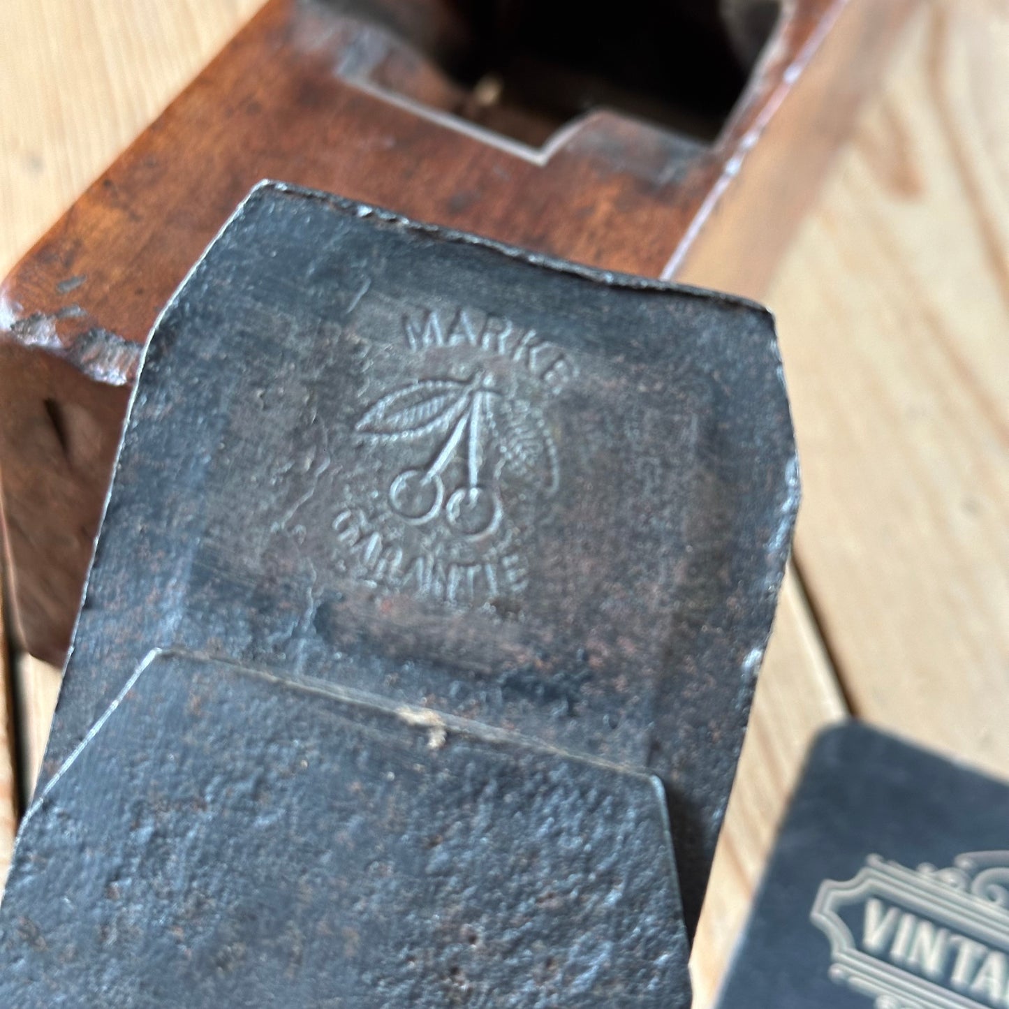 Y187 Antique FRENCH FRUITWOOD Wooden PLANE display
