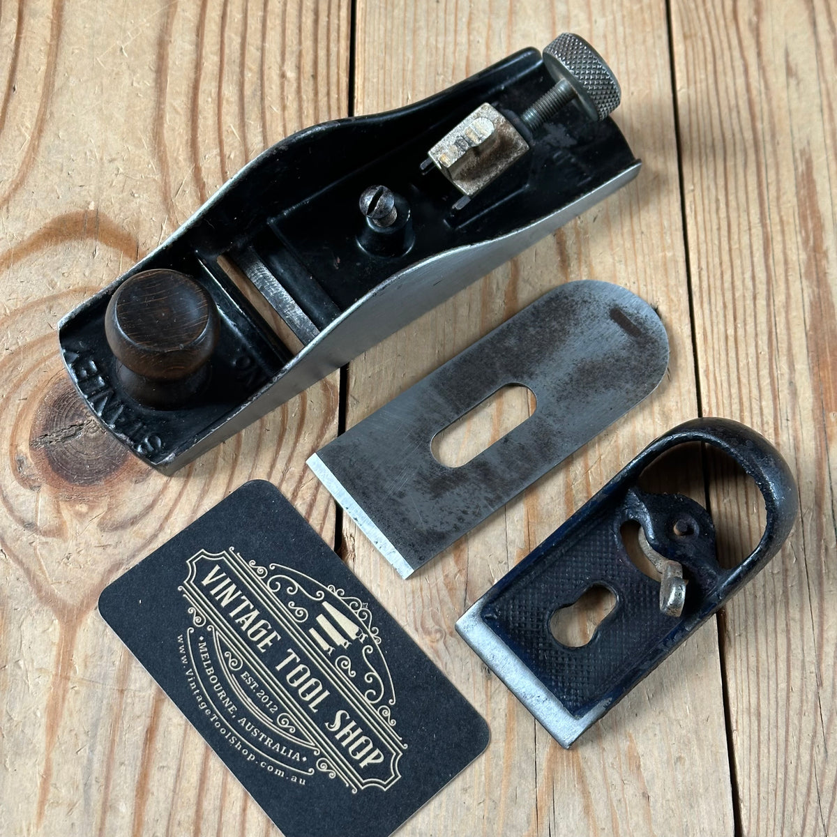N1828 Vintage STANLEY England No.220 BLOCK PLANE