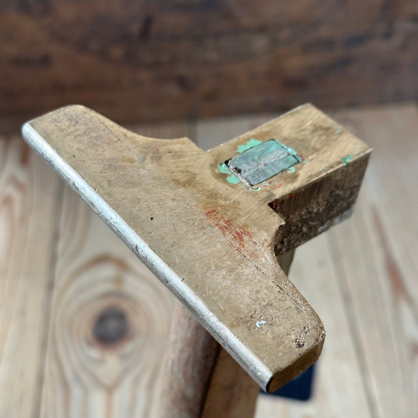 N1796 Vintage BRONZE VENEER HAMMER