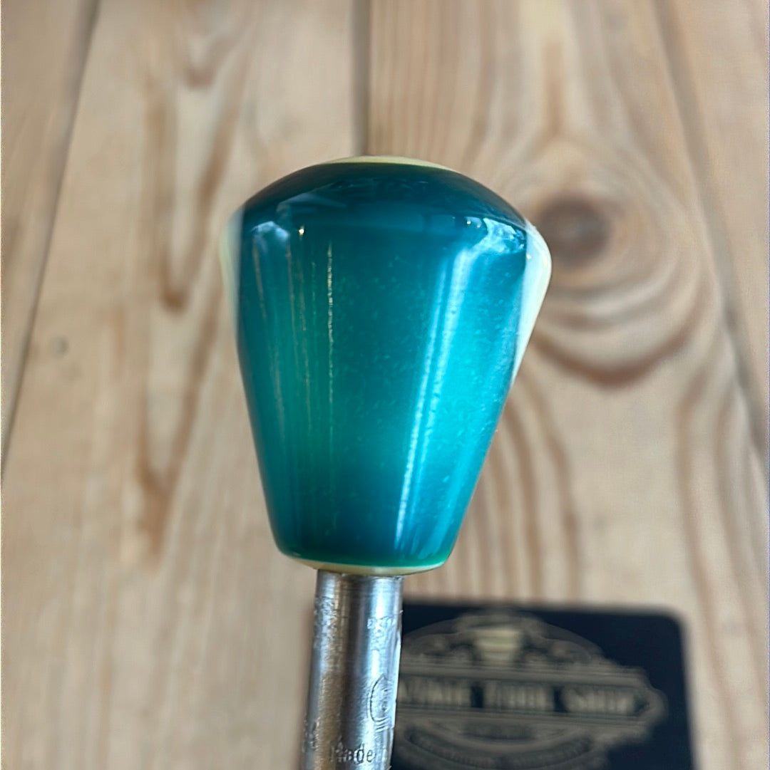 TR132 Repurposed Green /white “14” POOL BALL awl by Tony Ralph