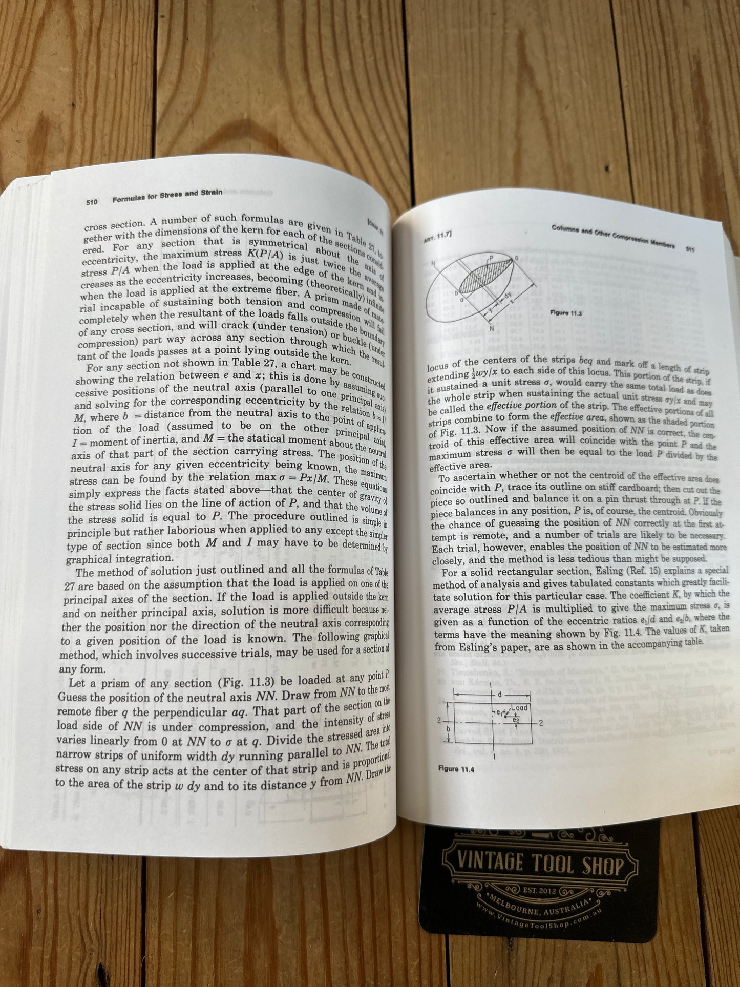 XBN41 Vintage 1989 Roark’s Formulas for Stress and Strain BOOK by W.C.Young 6th Edition