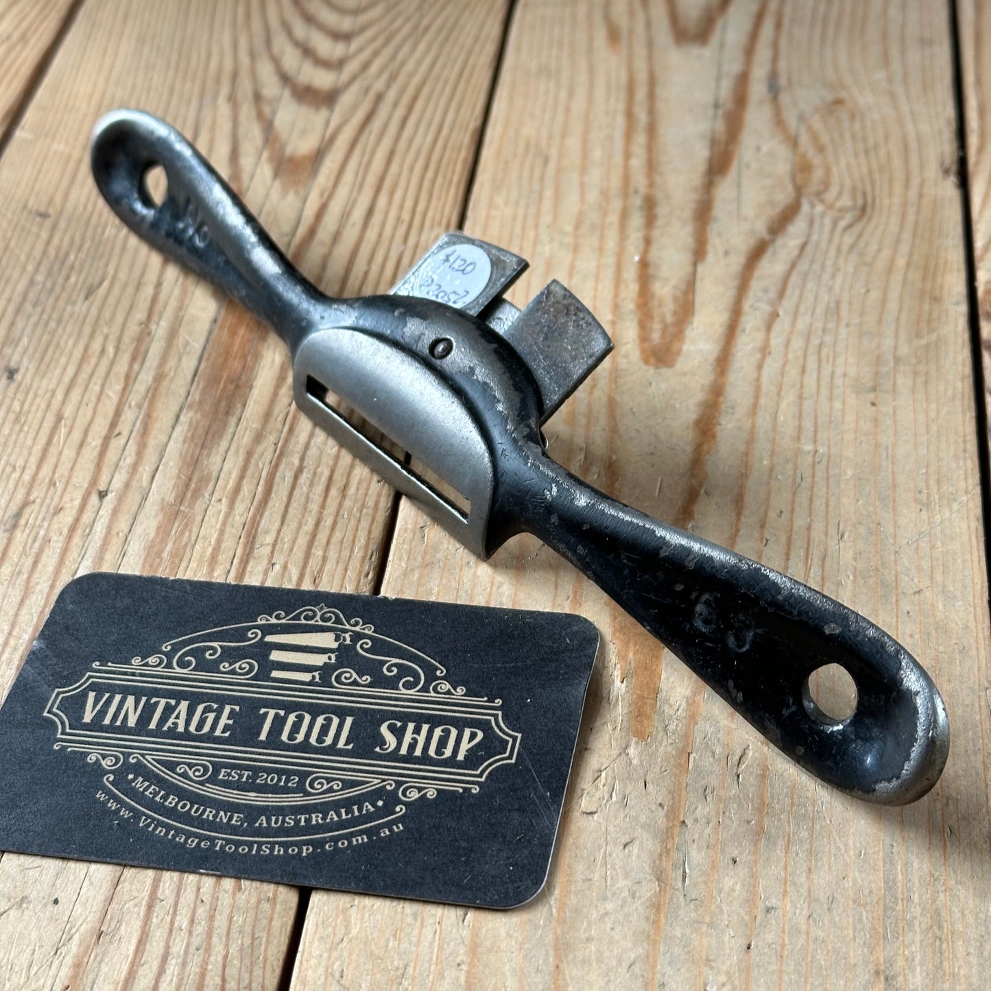 D2052 Vintage Stanley England No:63 convex SPOKESHAVE Spoke shave with NOS blade