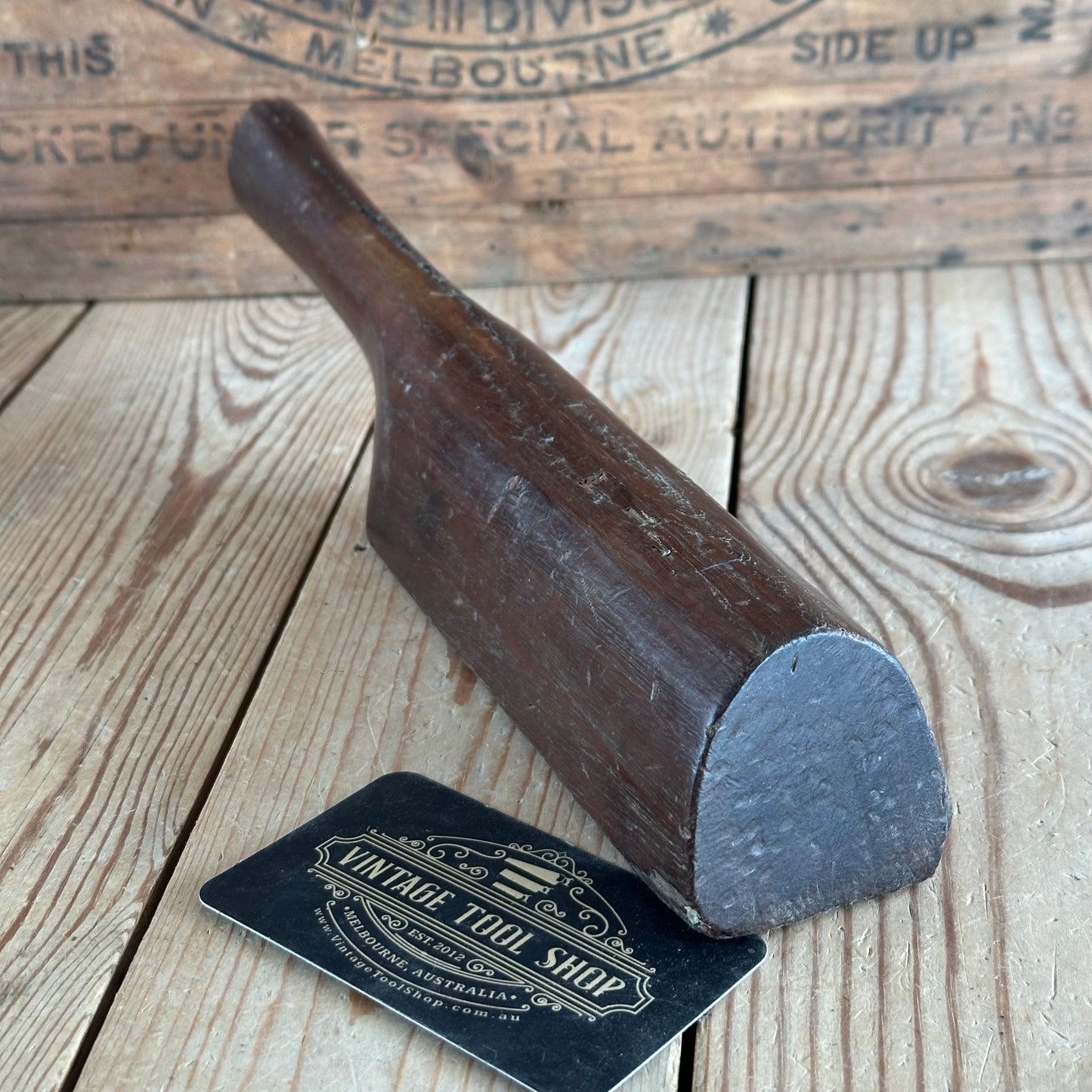 H2372 Vintage Lead DRESSING STICK plumbers mallet