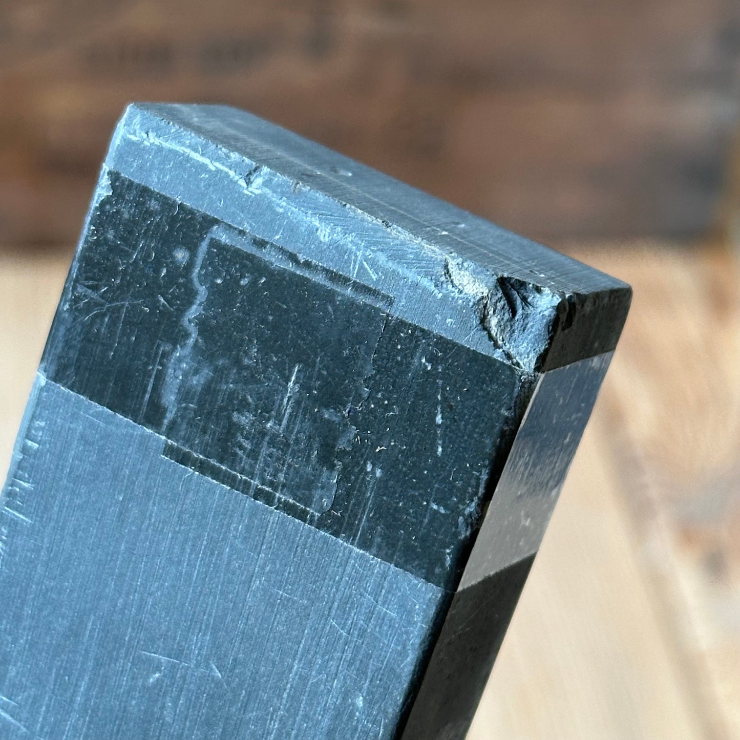 A378 ULTRA FINE! Vintage German Thuringian SLATE Razor BARBER HONE sharpening stone waterstone