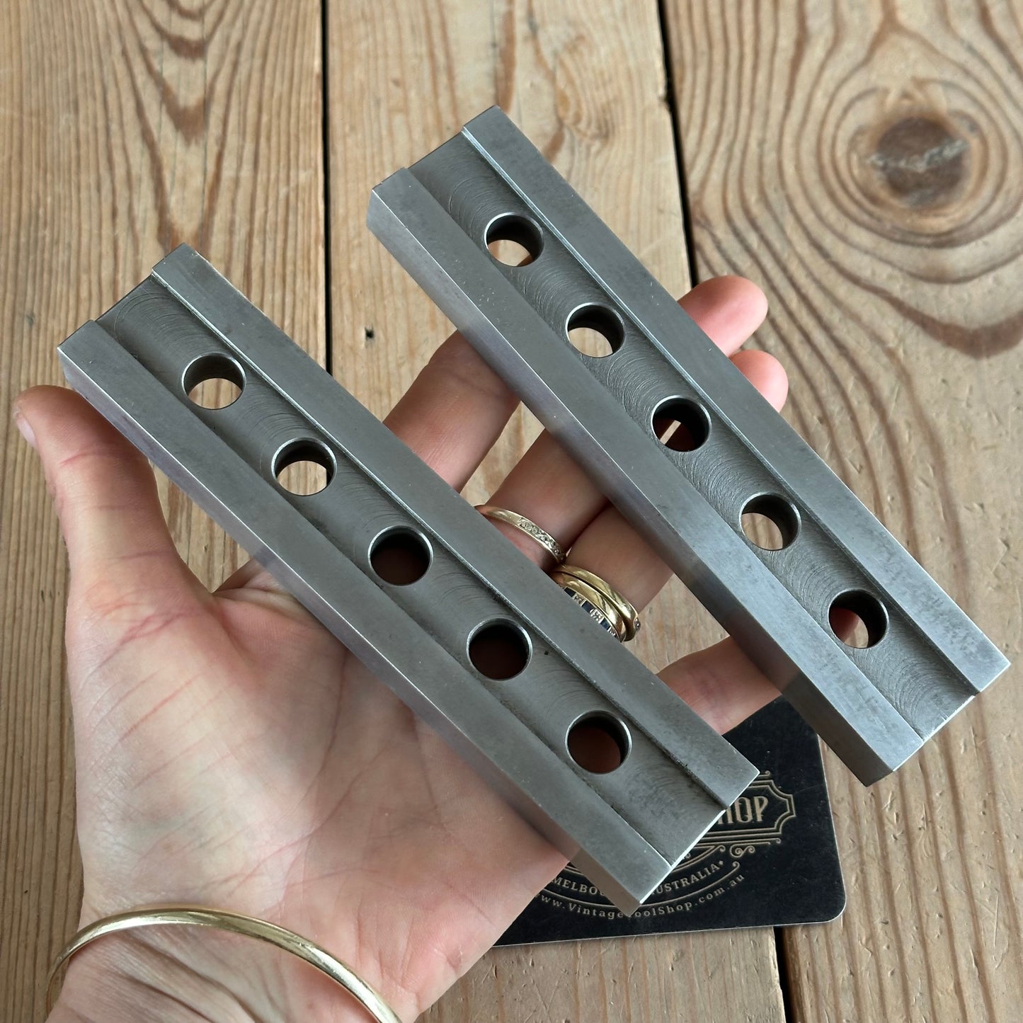 H2371 Vintage pair of PARALLEL BARS Engineers Tool