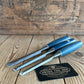 D765 Vintage STANLEY 3 x beveled CHISELS