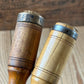 H2523 Vintage set of 5 x SWEDISH E.A. BERG Birch handled socketed BEVEL CHISELS