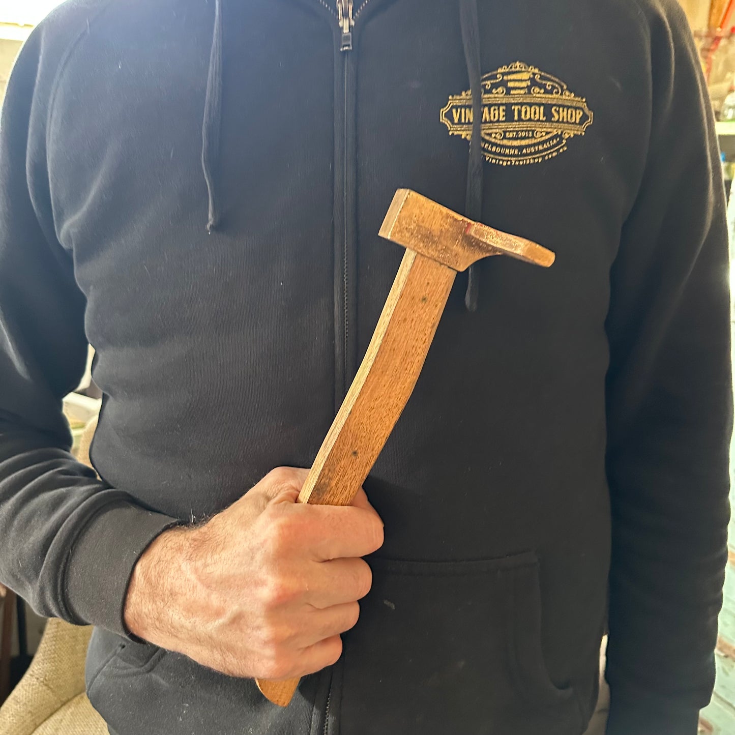N1796 Vintage BRONZE VENEER HAMMER