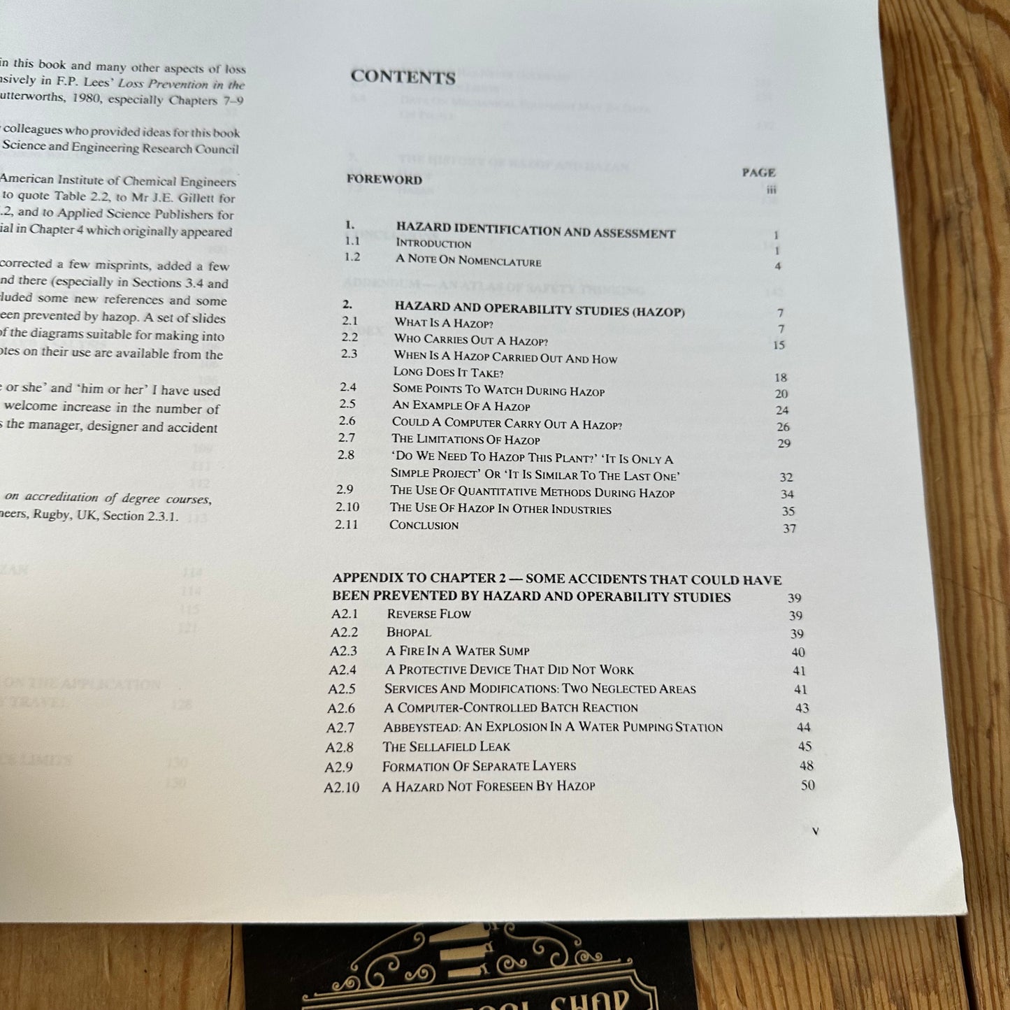 XBN124 Vintage printed copy of 1992 BOOK HAZOP & HAZAN Identifying and Assessing Process Industry Hazards 3rd Edition by T.Kletz