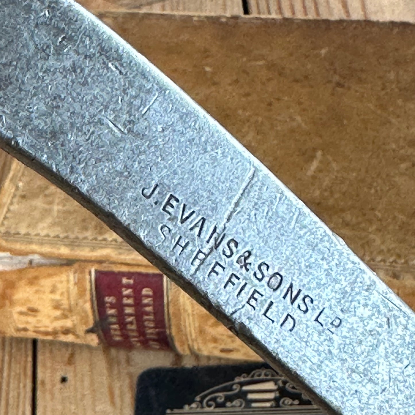 H1724 Vintage J.EVANS Sheffield 10.5” WRENCH