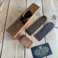 Y1502 OLD! Antique FRENCH smoothing PLANE with cool BALLOON shaped escapement
