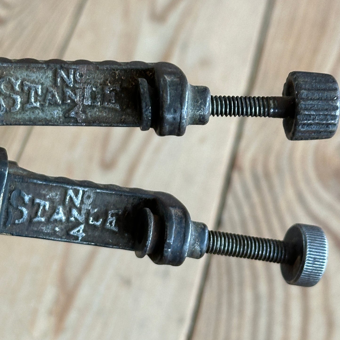 N766 Vintage STANLEY Type 1 No.4 pair of TRAMMEL POINTS