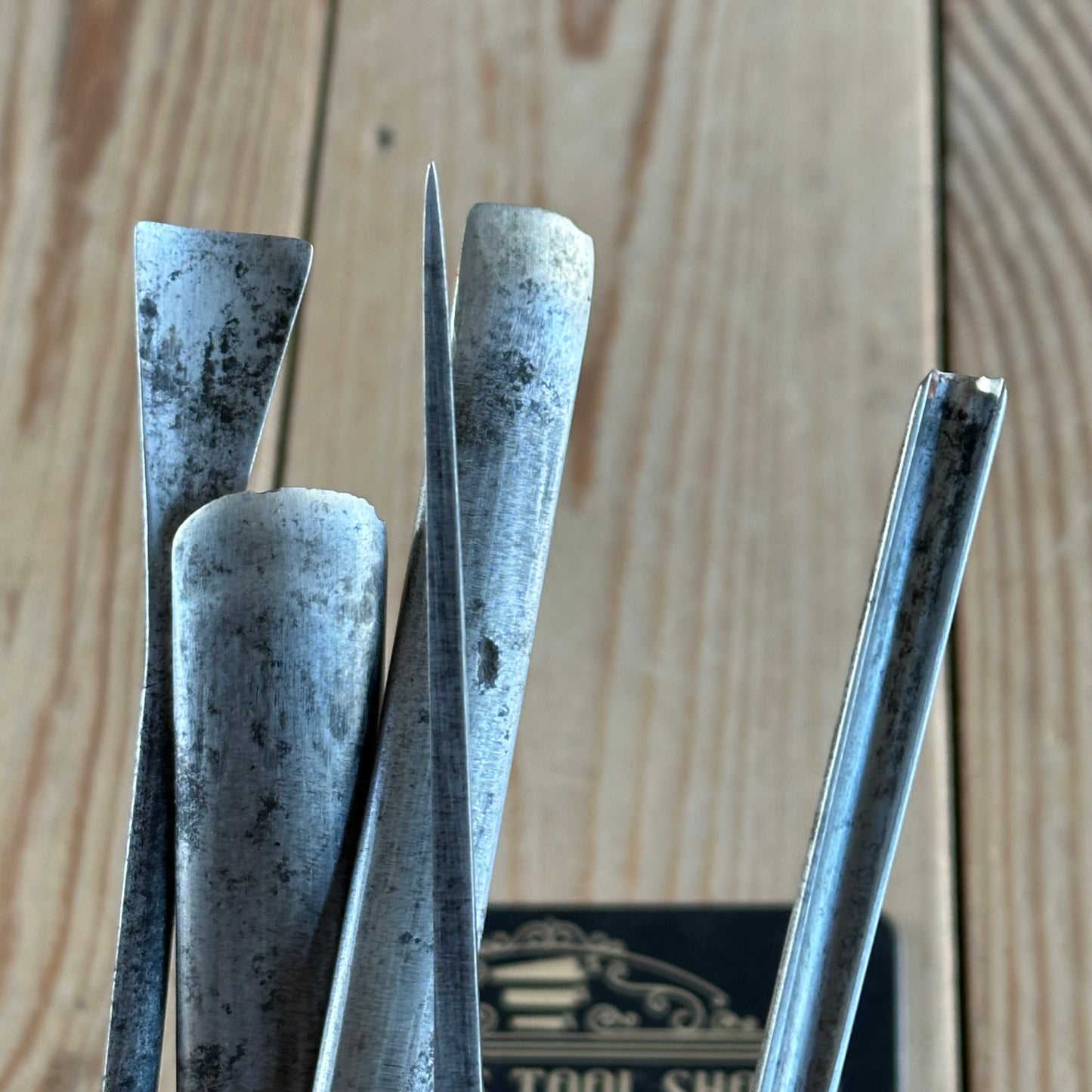D1918 Vintage 5x Carving CHISEL Set ADDIS