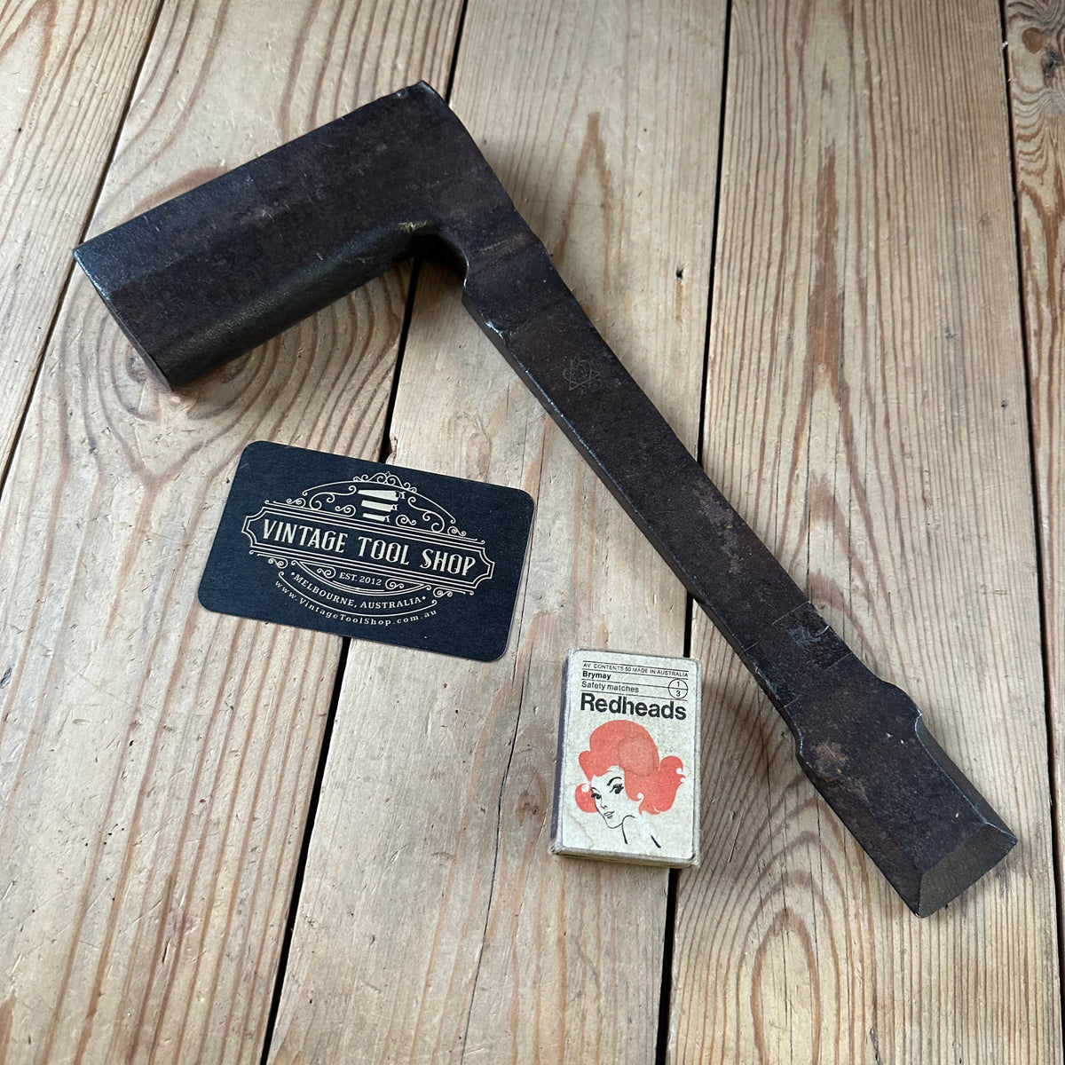 T9874 WILD! Antique AUSTRIAN kreuzaxt, laminated steel