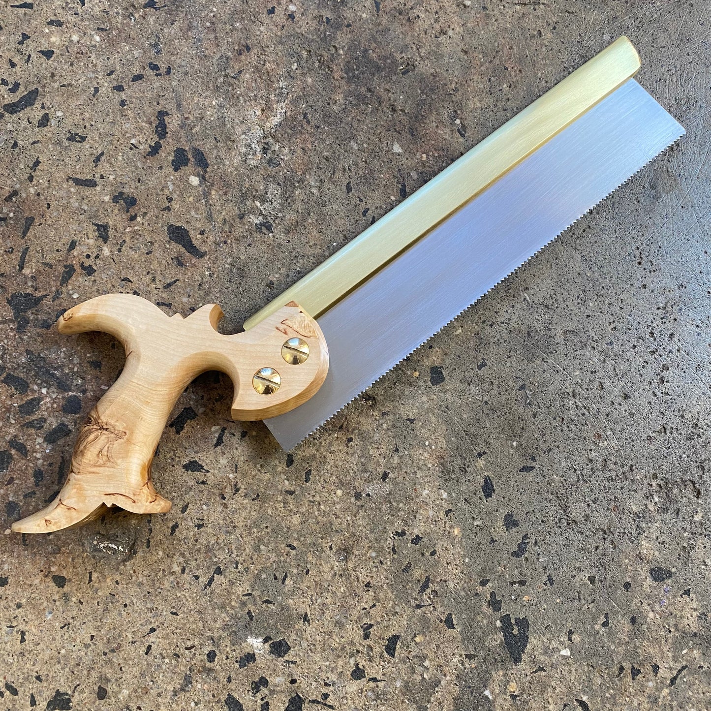 VHS201 HERITAGE SAWS Custom 10” 13PPI crosscut KENSINGTON model CARCASS SAW with MASUR BIRCH handle