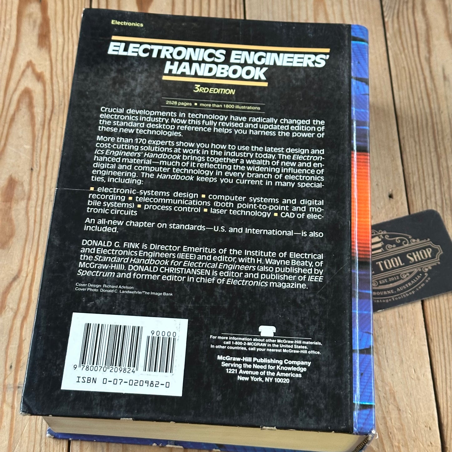 XBN122 Vintage 1989 BOOK ELECTRONICS ENGINEER'S Handbook by D.G.Fink & D.Christiansen