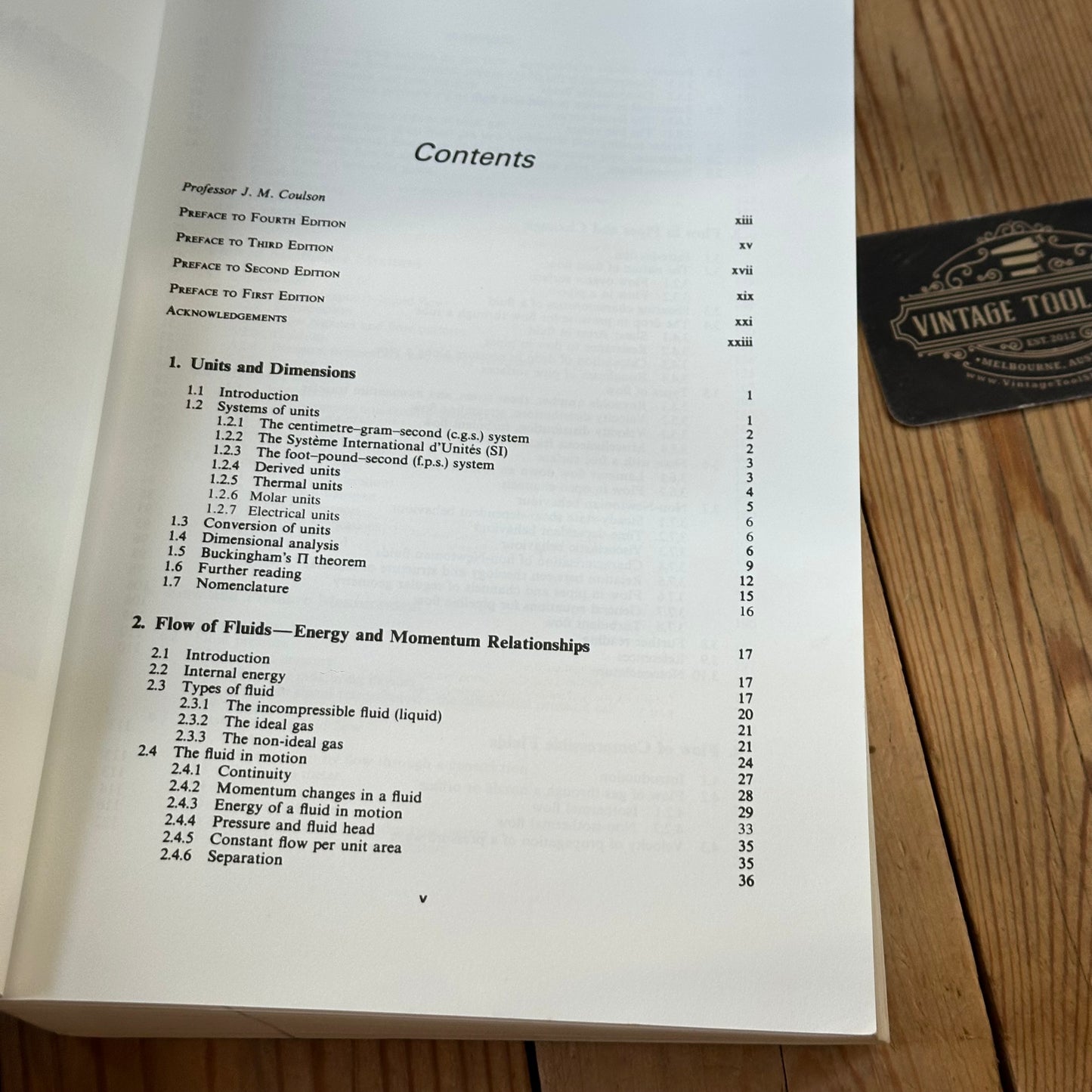 XBN126 Vintage 1993 BOOK CHEMICAL ENGINEERING Vol 1 4th edition byJ.M.Coulson & J.F.Richardson