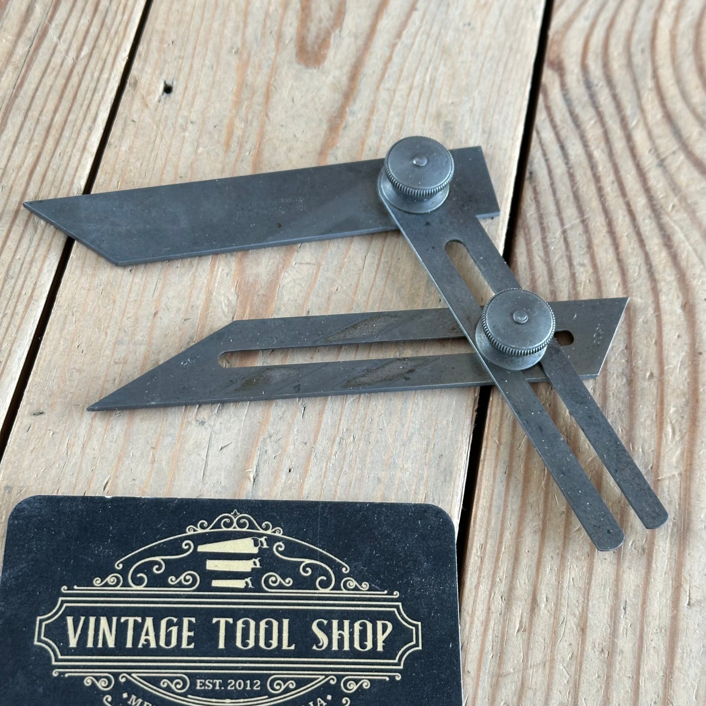 H1526 Vintage STARRETT Combination Angle Gauge And Bevel