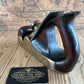 N640 UNIQUE! Antique GUNMETAL & TAS BLACKWOOD infill SMOOTHING plane