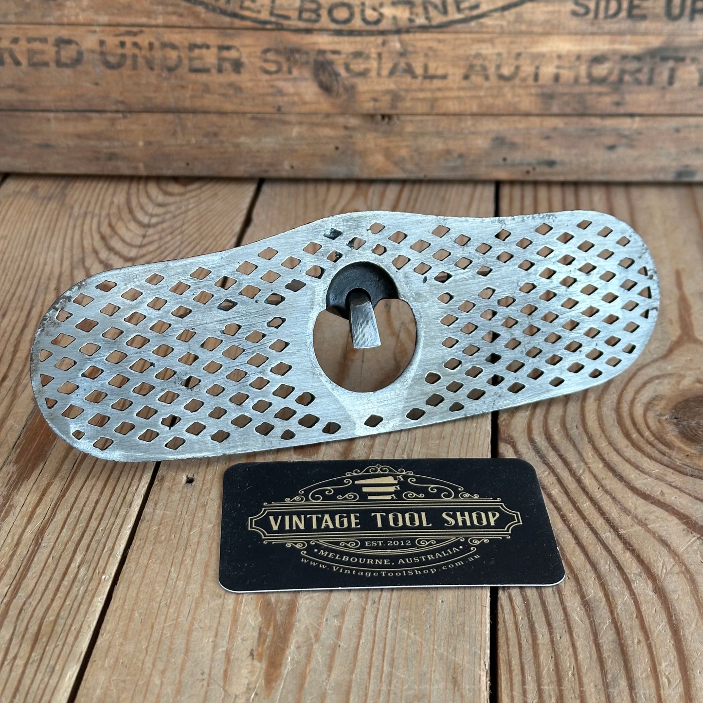 SOLD. D1636 Vintage UNIQUE Latticed SMALLER Router PLANE