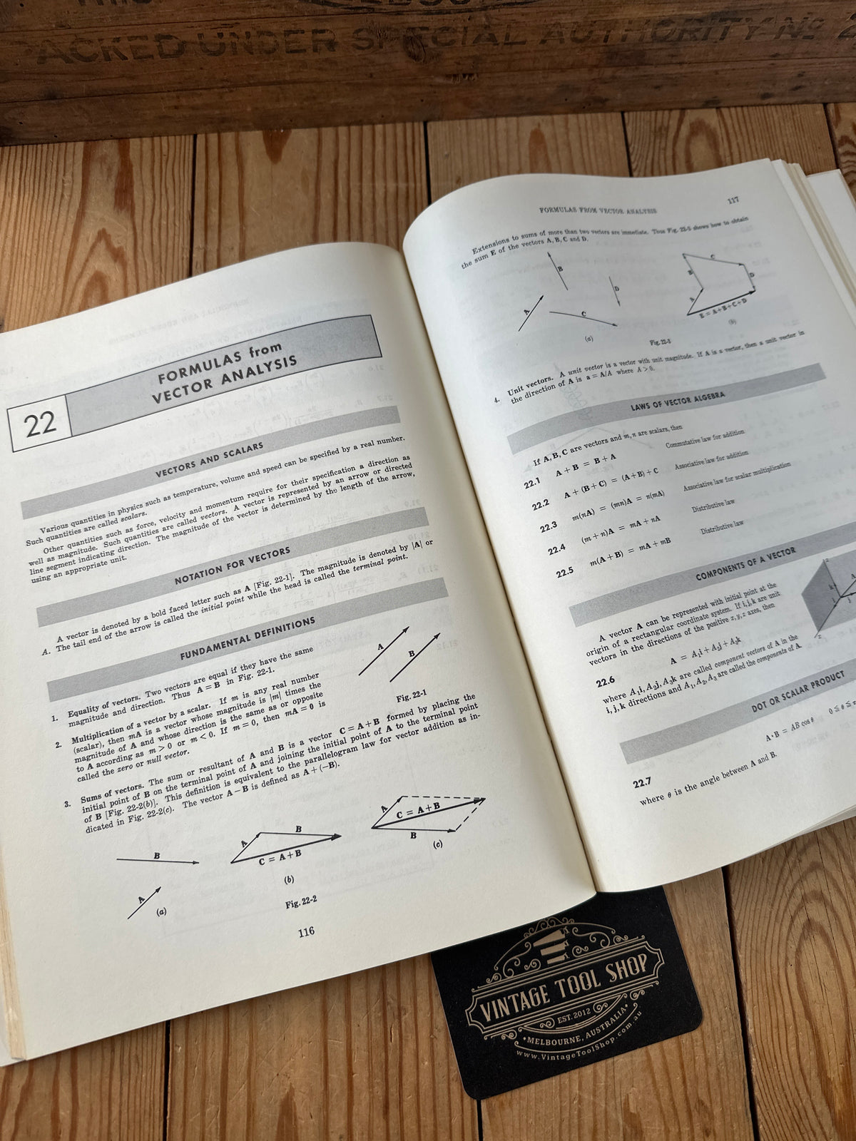XBN115 Vintage 1968 BOOK MATHEMATICAL HANDBOOK of FORMULAS and TABLES by M.R.Spiegel