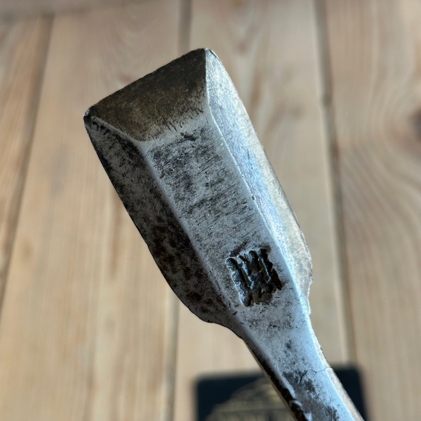 D1907 ANCIENT! Large antique EUROPEAN 460mm long necked SLICK CHISEL