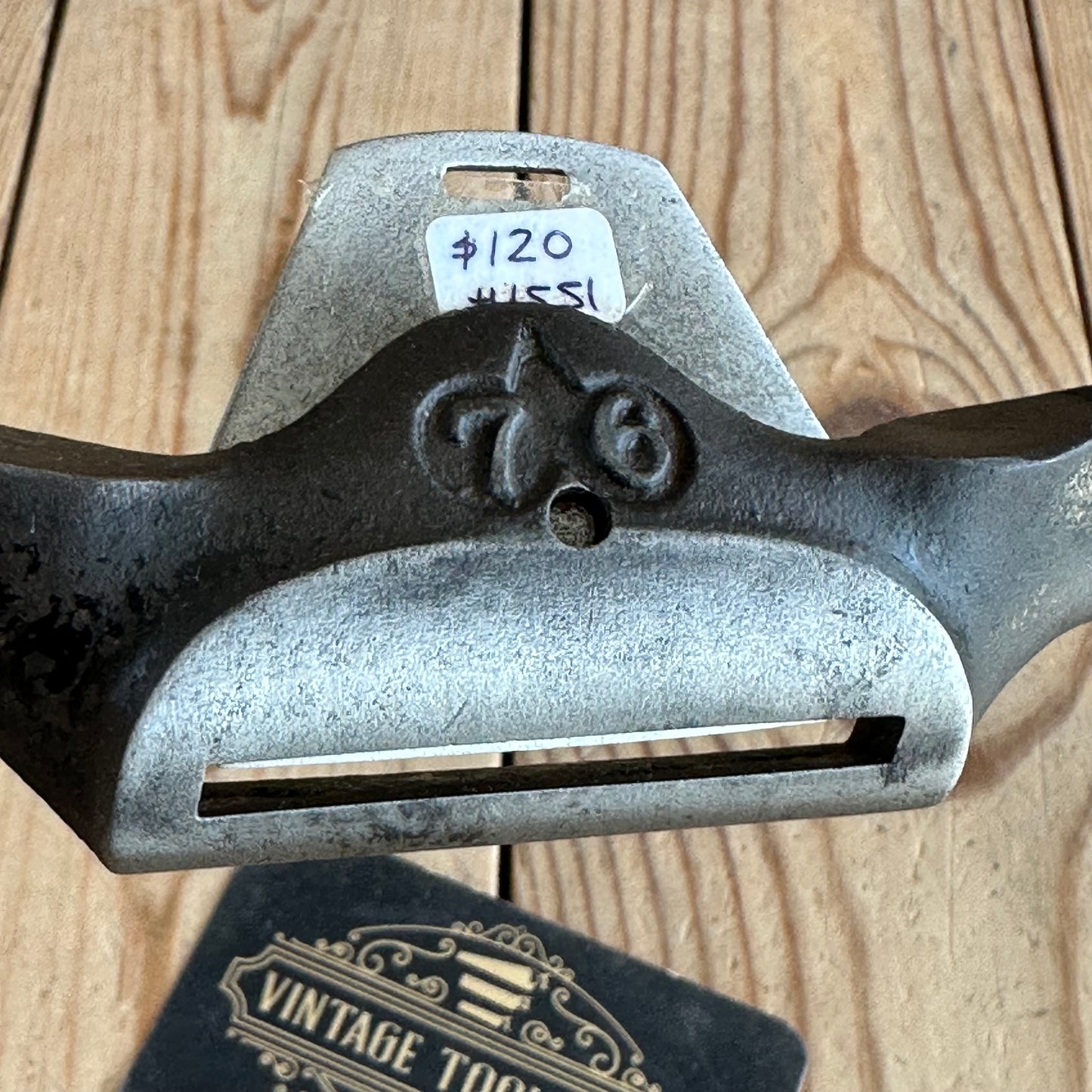 H1551 Vintage EDWARD PRESTON No:76 CONVEX base SPOKESHAVE spoke shave AS IS CONDITION