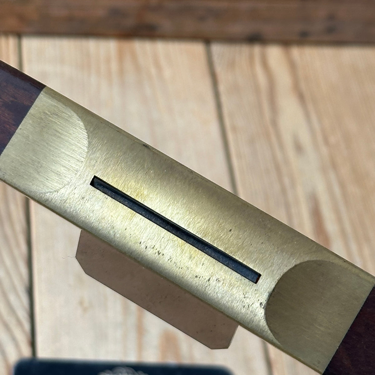 C3 CLEAN! Contemporary Australian HNT GORDON Gidgee CURVED BASE SPOKESHAVE IOB