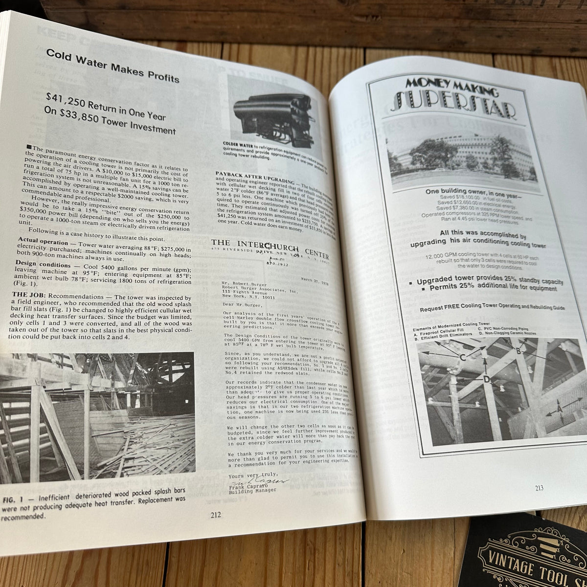 XBN185 Vintage 1994 BOOK COOLING TOWER TECHNOLOGY - Maintenance, Upgrading and Rebuilding 3rd Edition by R.Burger