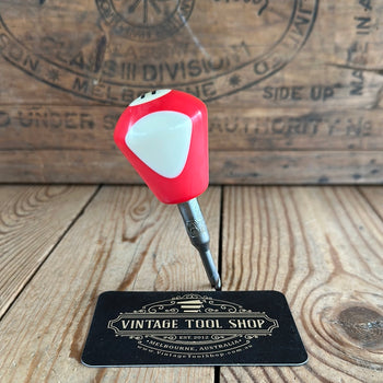 TR135 Repurposed Red/white “11” POOL BALL awl by Tony Ralph