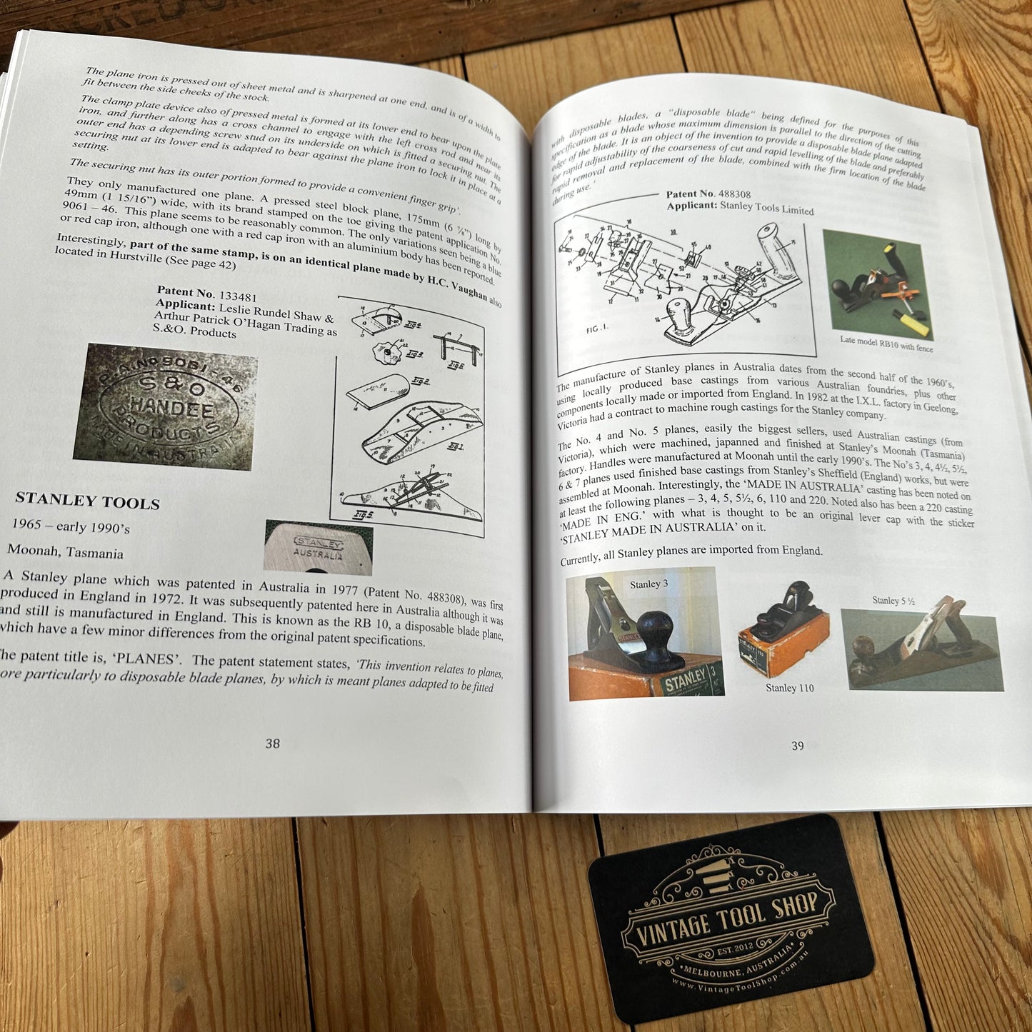 BO116 New old stock! 2016 AUSTRALIAN WOODWORKING PLANEMAKERS BOOK by Trevor D. Semmens 3rd edition