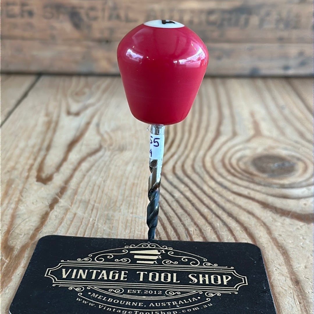 TR134 Repurposed tiny cherry Red No.7 POOL BALL awl by Tony Ralph