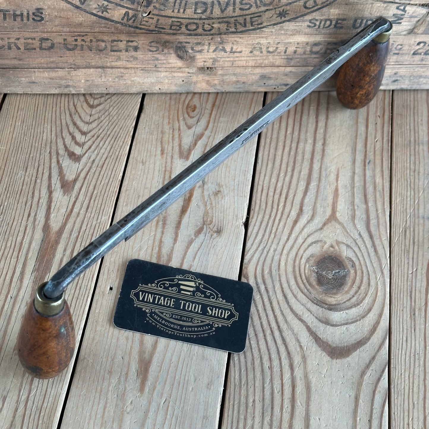 D2075 Vintage THOMAS IBBOTSON & Co 8” DRAWKNIFE draw knife