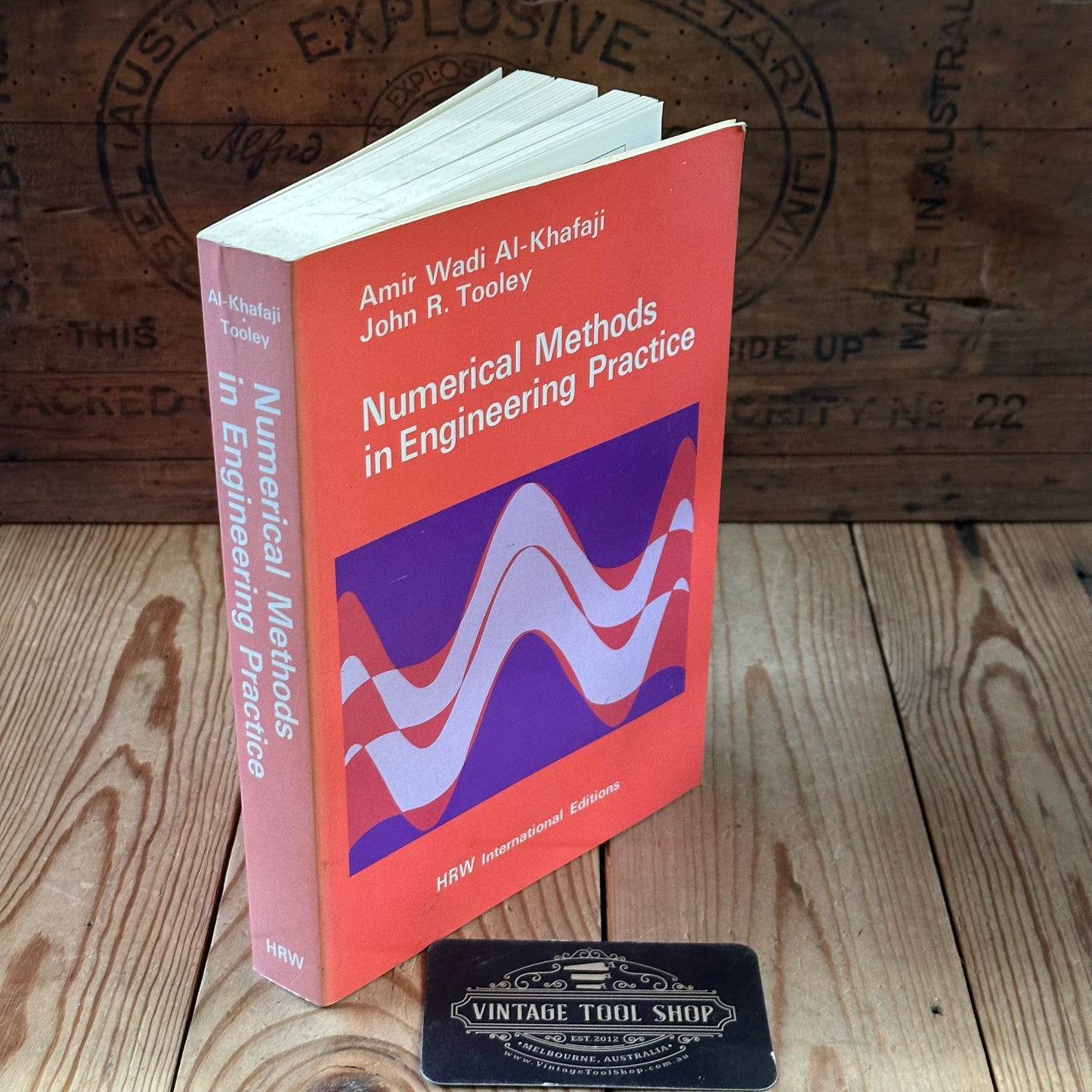 XBN148 Vintage 1986 BOOK NUMERICAL METHODS in ENGINEERING PRACTICE by A.W.AL-Khafaii & J.R.Tooley