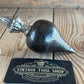 T3690 UNUSUAL! Vintage HEAVY 710g IRON Turnip PLUMB BOB