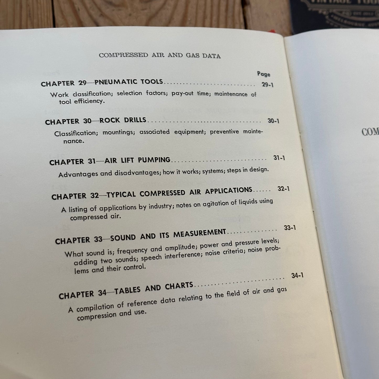 XBN68 Vintage BOOK COMPRESSED AIR and GAS Data by C.W.Gibbs