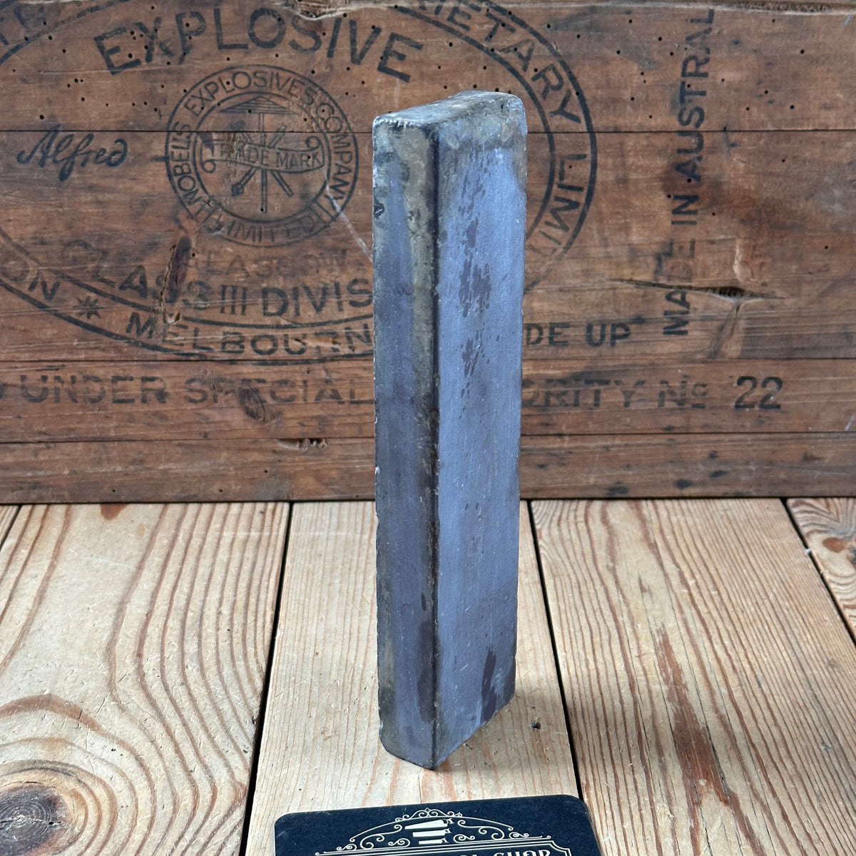 A403 SMOOTH! Vintage LA LUNE FRENCH natural sharpening water STONE