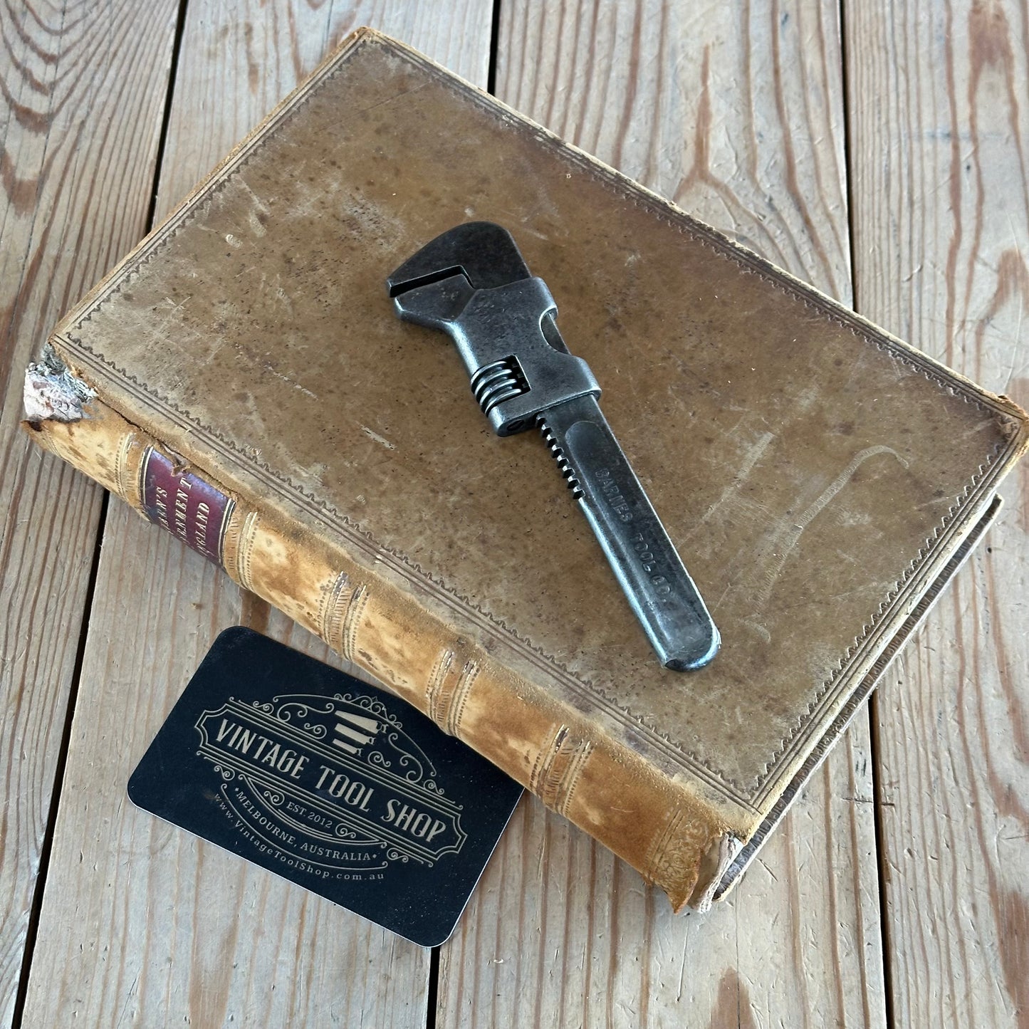 N1487 Vintage BARNES TOOL Co Small 5” WRENCH