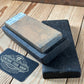 D379 Vintage Fine Norton India sharpening STONE in Mahogany Box