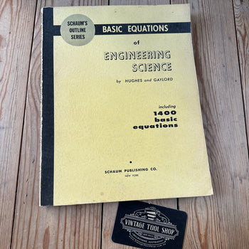 XBN130 Vintage 1964 BOOK Basic Equations of ENGINEERING SCIENCE by W.F.Hughes and E.W.Gaylord