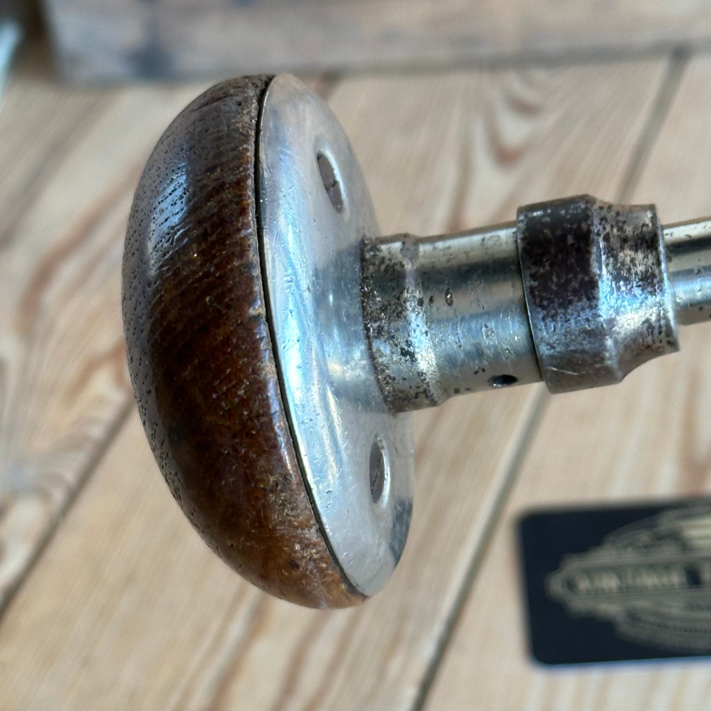 H2048 Vintage No:16 J.A.CHAPMAN 5” / 10” sweep Drill BRACE with Rosewood handles