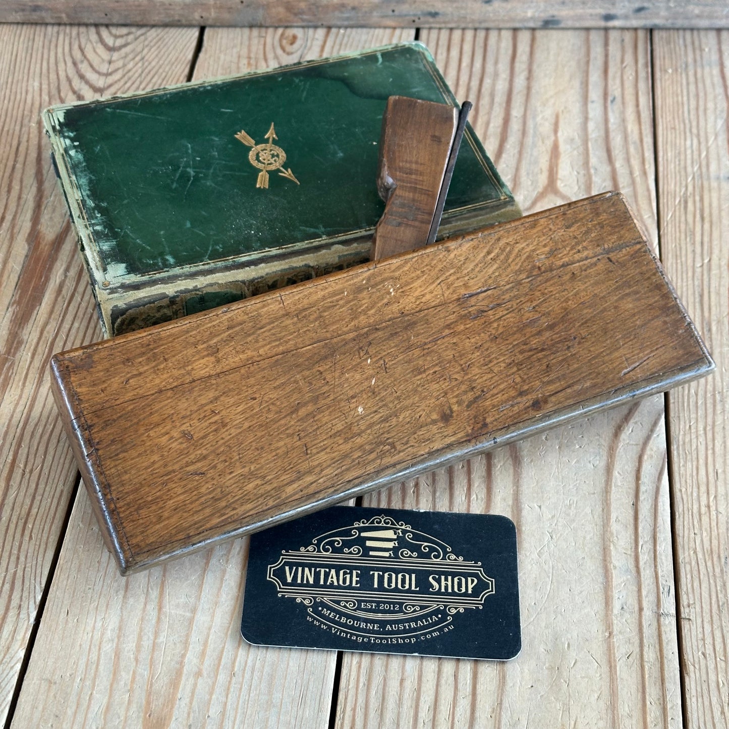 Y1857 Vintage COOL FRENCH OAK Wooden OGEE MOULDING PLANE