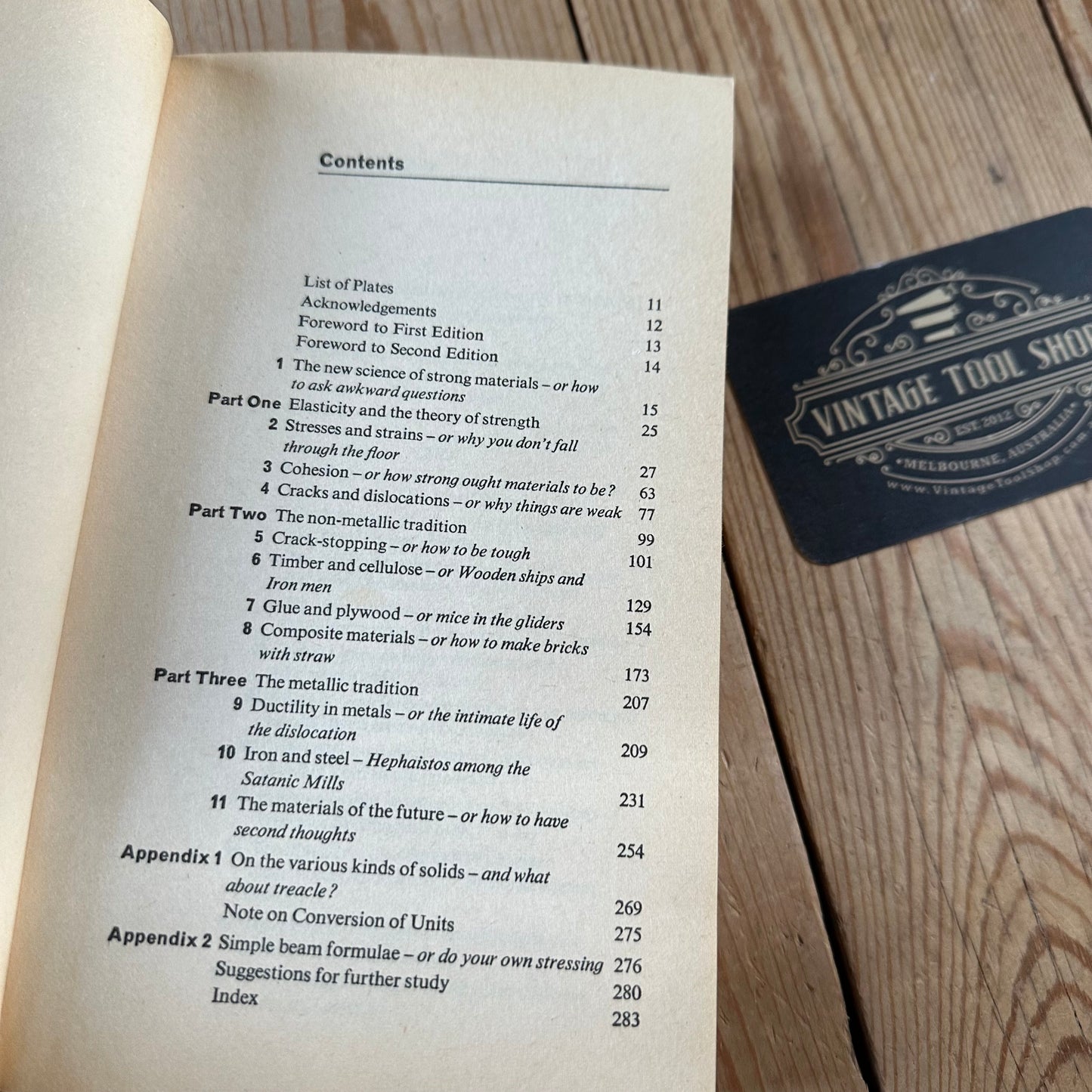 XBN10 Vintage 1981 BOOK The New Science of STRONG MATERIALS or Why You Don’t  Fall Through the Floor by J.E.Gordon